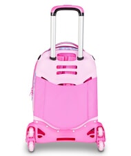 SJGANG HEART BUDDY GIRL Rucsac cu troler, detașabil păpușă roz - Rucsacuri cu role - 4