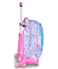SJGANG GLOW LED UNICORN GIRL Rucsac tip troler 3 &icirc;n 1 liliac moale - Rucsacuri cu role - 5