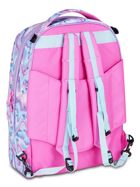 GLOW LED UNICORN GIRL Rucsac tip troler 3 &icirc;n 1 liliac moale - Rucsacuri cu role