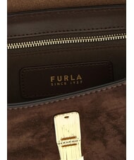 FURLA IRIDE Geantă de umăr tonuri de ciocolată - Genți femei - 4