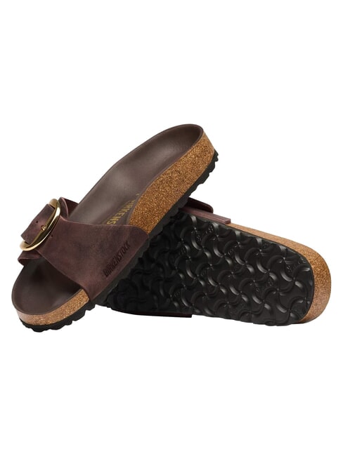 MADRID BIG BUCKLE HEX Sandale din piele habana - Pantofi femei