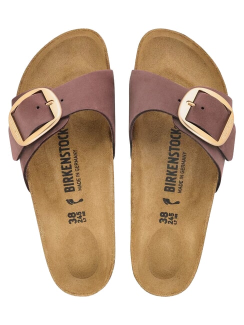 MADRID BIG BUCKLE Sandale din piele piper - Pantofi femei