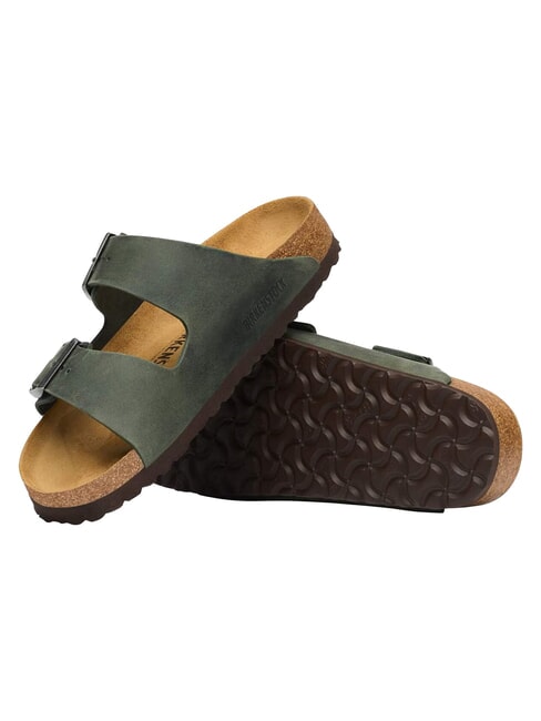 ARIZONA Sandale din piele unsă cimbru - Pantofi bărbați