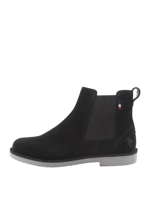 MUST Ghete din piele &icirc;ntoarsă BLK - Pantofi bărbați