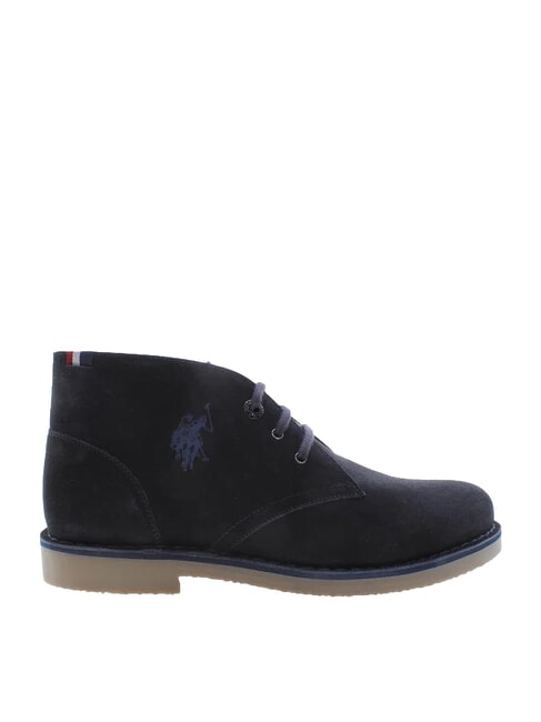 MUST Pantofi din piele &icirc;ntoarsă albastru medieval - Pantofi bărbați