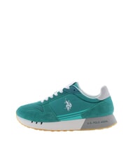 U.S. POLO ASSN. JAKE Teniși din piele mixtă verde bayou - Pantofi bărbați - 2