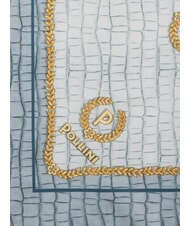 POLLINI CROCO LOGO Eşarfă crocus albastru - Eșarfe - 4