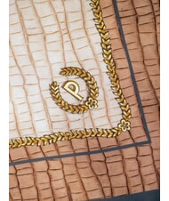 POLLINI CROCO LOGO Eşarfă crocus maro - Eșarfe - 4