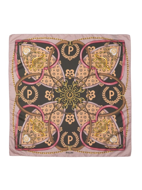 HEARTS TWILL Eșarfă lanț roz - Eșarfe