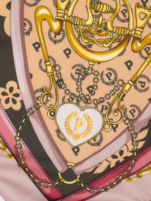 HEARTS TWILL Eșarfă lanț roz - Eșarfe