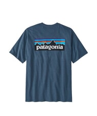 PATAGONIA P-6 LOGO Tricou cu m&acirc;necă scurtă albastru glaciar - tricou - 2