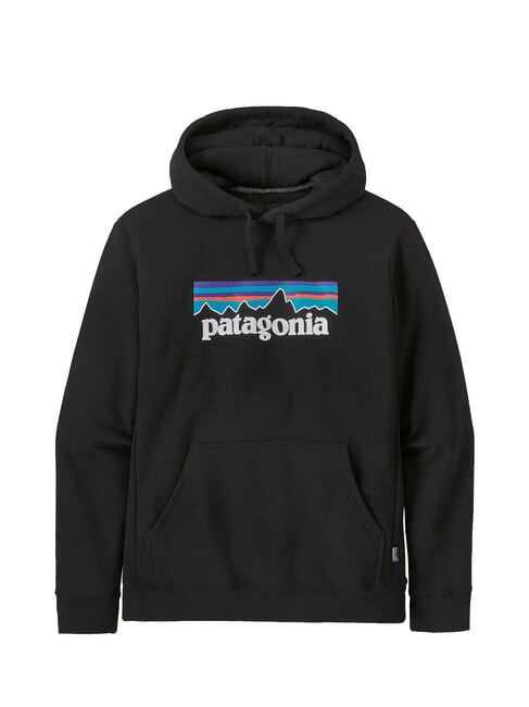 P-6 LOGO Hanorac cu gluga negru - hanorace