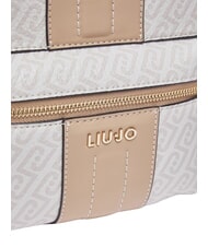 LIUJO EMATITE Rucsac cu buzunar frontal pudră naturală/neagră - Genți femei - 4