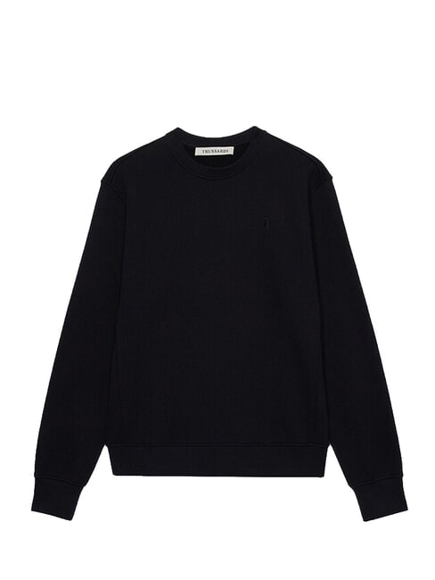 JERSEY Hanorac de bumbac negru - hanorace