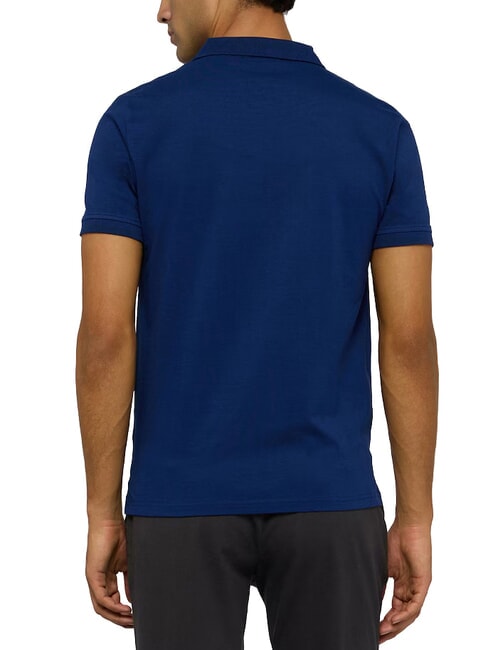 SLIM PIQUET Tricou polo cu m&acirc;necă scurtă Albastru marin - maiou Polo