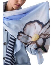 LIUJO FLOWER Eșarfă bloc albastru deschis - Eșarfe - 5