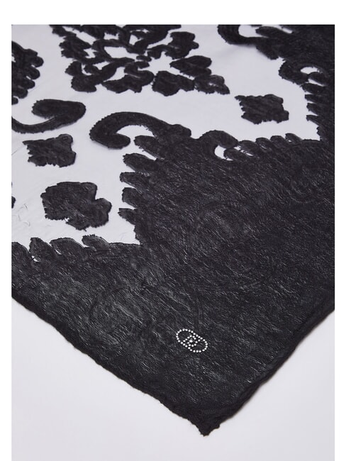 PIZZO Eșarfă imprimată BLACK - Eșarfe