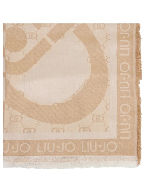 LOGO Eșarfă jacquard nisip - Eșarfe