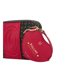 POLLINI HERITAGE Geantă de umăr mini negru roșu - Genți femei - 5