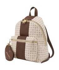 POLLINI HERITAGE Rucsac cu buzunar frontal și breloc fildeș maro - Genți femei - 2
