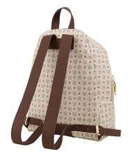 POLLINI HERITAGE Rucsac cu buzunar frontal și breloc fildeș maro - Genți femei - 3