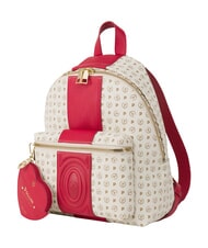 POLLINI HERITAGE Rucsac cu buzunar frontal și breloc fildeș roșu - Genți femei - 2