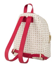 POLLINI HERITAGE Rucsac cu buzunar frontal și breloc fildeș roșu - Genți femei - 3