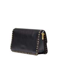 PINKO LOVE ONE SLOUCHY Geantă de umăr mini aur negru-vechi - Genți femei - 3