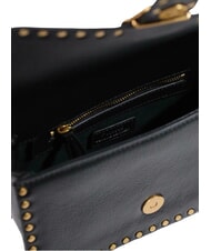 PINKO LOVE ONE SLOUCHY Geantă de umăr mini aur negru-vechi - Genți femei - 5