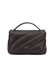 PINKO CLASSIC LOVE PUFF Geanta din piele Nappa maro marasca-auriu antic - Genți femei - 3