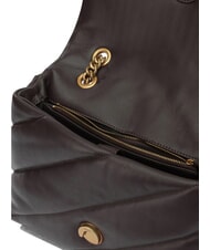 PINKO CLASSIC LOVE PUFF Geanta din piele Nappa maro marasca-auriu antic - Genți femei - 4