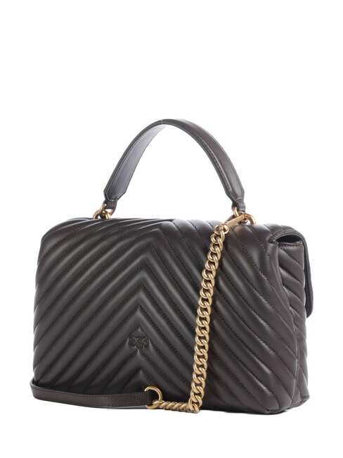 CLASSIC LADY LOVE BAG geanta chevron maro marasca-auriu antic - Genți femei
