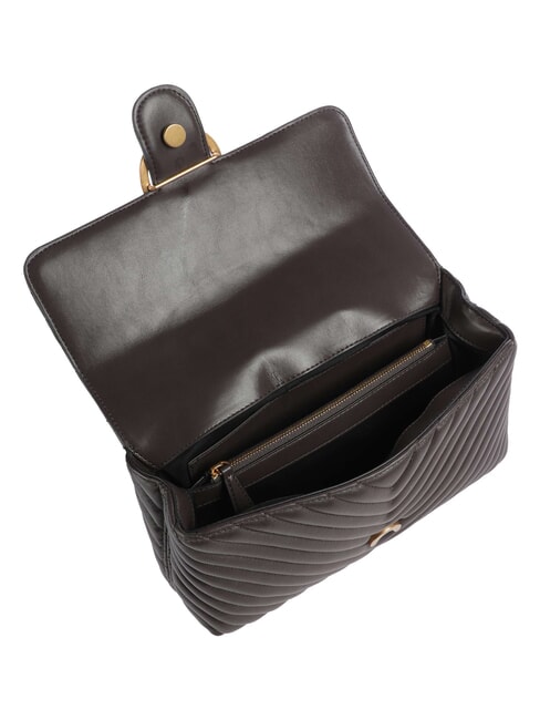 CLASSIC LADY LOVE BAG geanta chevron maro marasca-auriu antic - Genți femei