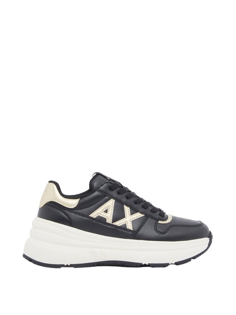 NIKY Adidași negru+auriu pal - Pantofi femei