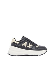 ARMANI EXCHANGE NIKY Adidași negru+auriu pal - Pantofi femei - 2