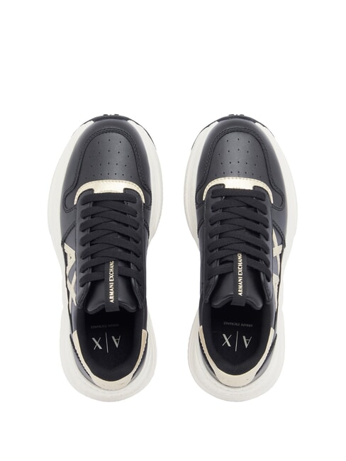 NIKY Adidași negru+auriu pal - Pantofi femei