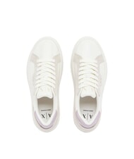 ARMANI EXCHANGE JANE Teniși cu talpă &icirc;naltă alb-gălbui+balet - Pantofi femei - 4