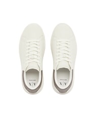 ARMANI EXCHANGE ACTION Tenisi din piele alb-gălbui+șoim - Pantofi bărbați - 4