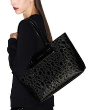 ARMANI EXCHANGE LIZ Geantă de cumpărături de umăr negru - Genți femei - 4