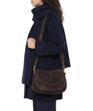 GIANNI CHIARINI HELENA ROUND Geantă de umăr din piele mocha - Genți femei - 2