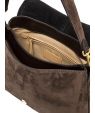 GIANNI CHIARINI HELENA ROUND Geantă de umăr din piele mocha - Genți femei - 5