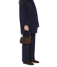 GIANNI CHIARINI HELENA ROUND Geantă de umăr din piele mocha - Genți femei - 6