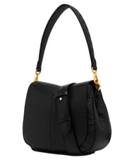GIANNI CHIARINI HELENA ROUND Geantă de umăr din piele, cu curea de umăr negru - Genți femei - 4