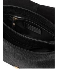 GIANNI CHIARINI HELENA ROUND Geantă de umăr din piele, cu curea de umăr negru - Genți femei - 5