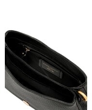 GIANNI CHIARINI HELENA ROUND Geantă de umăr din piele, cu curea de umăr negru - Genți femei - 4