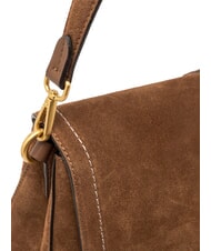 GIANNI CHIARINI HELENA ROUND Geantă de umăr din piele coniac - Genți femei - 6