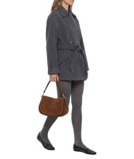 GIANNI CHIARINI HELENA ROUND Geantă de umăr din piele coniac - Genți femei - 7