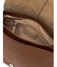 GIANNI CHIARINI HELENA ROUND Geantă de umăr cu curea de umăr, din piele nuci - Genți femei - 5