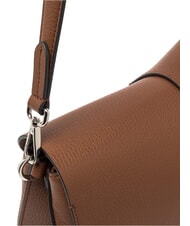 GIANNI CHIARINI HELENA ROUND Geantă de umăr cu curea de umăr, din piele nuci - Genți femei - 6