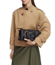 LOVE MOSCHINO CHARMY Geantă de m&acirc;nă cu curea de umăr negru - Genți femei - 2